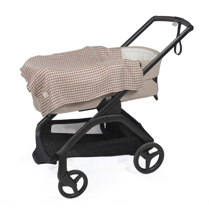 Walking Mum Set Mussole Pralinè Vichy e Stripe Moka - Anima Kids