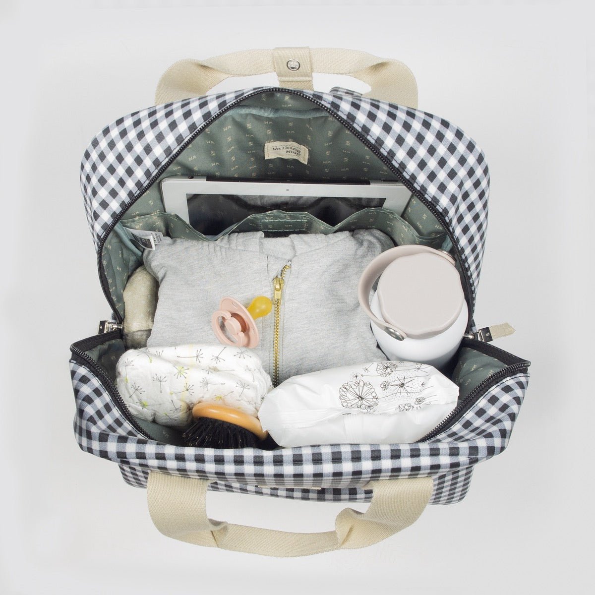 Walking Mum Zaino I love vichy black - Anima Kids