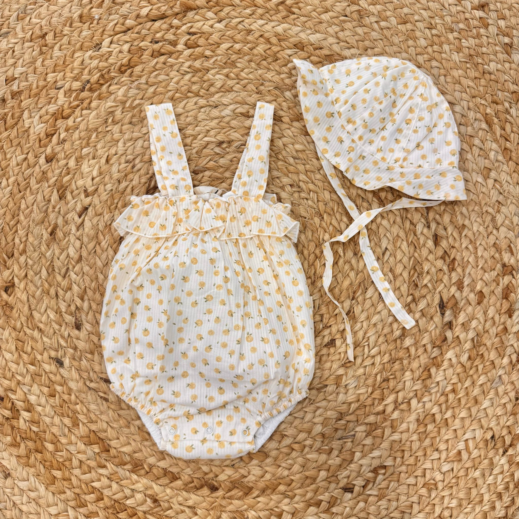 Baby Gi Pagliaccetto con cappellino Limoni