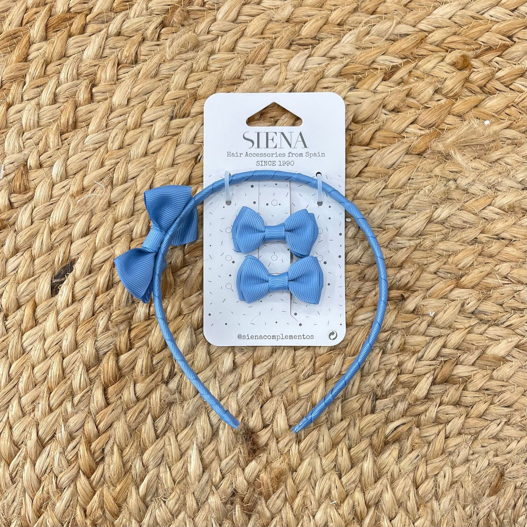 Siena Bow headband and clip set