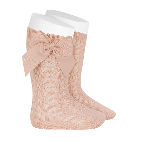 Condor Perforated Sock with bow