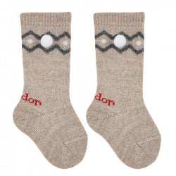 Condor Patterned Socks and Pompoms