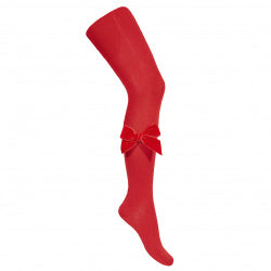 Condor Bow tights in velvet
