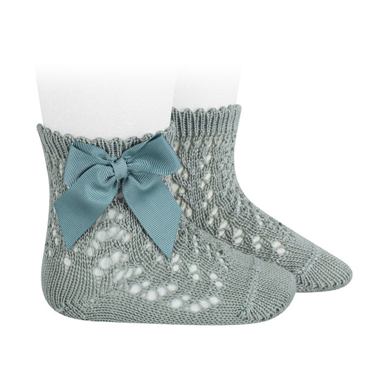 Condor Perforated Socks with bow