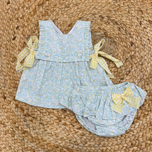 Paz Rodrìguez Beach cover-up with floral and gingham costume