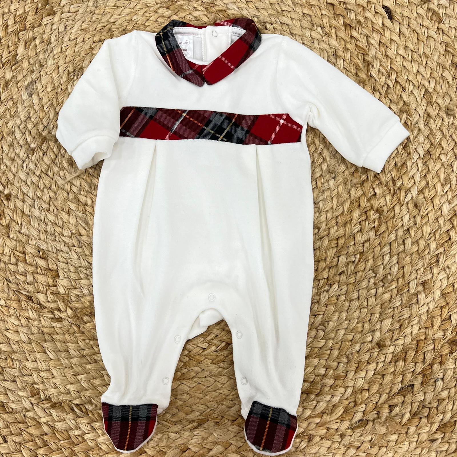 BabyVip Tartan Onesie