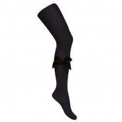 Condor Bow tights in velvet