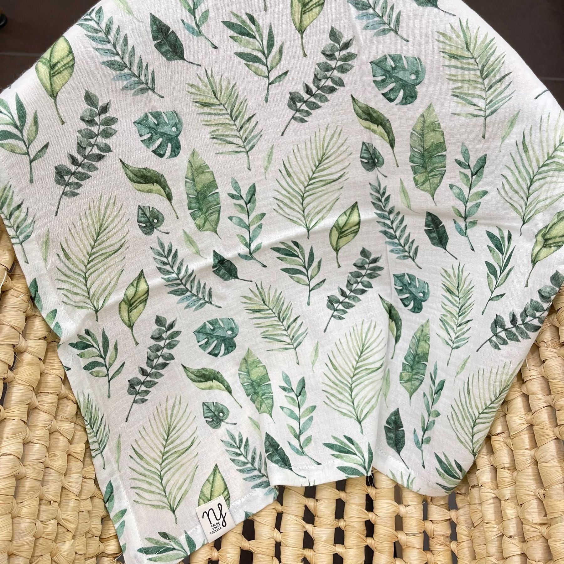 Nannafrufru Muslin Mixed Leaves