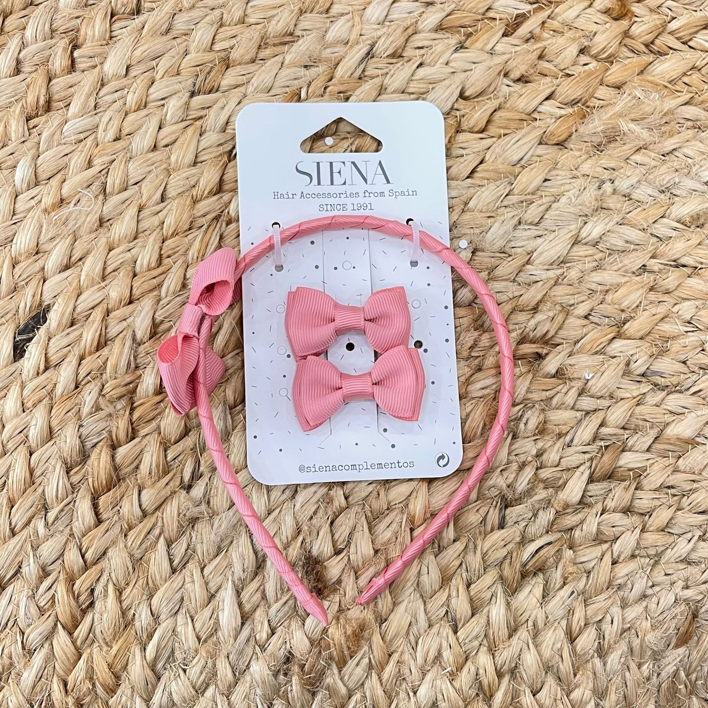 Siena Bow headband and clip set