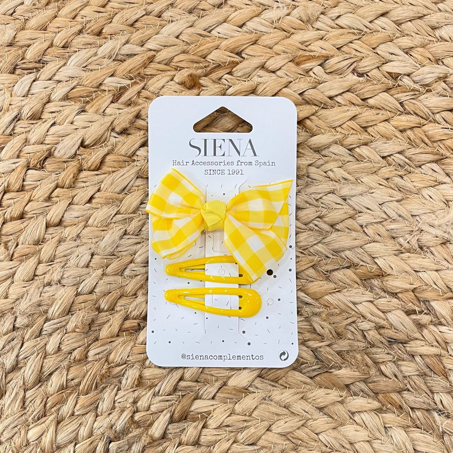 Siena Vichy bow clip set