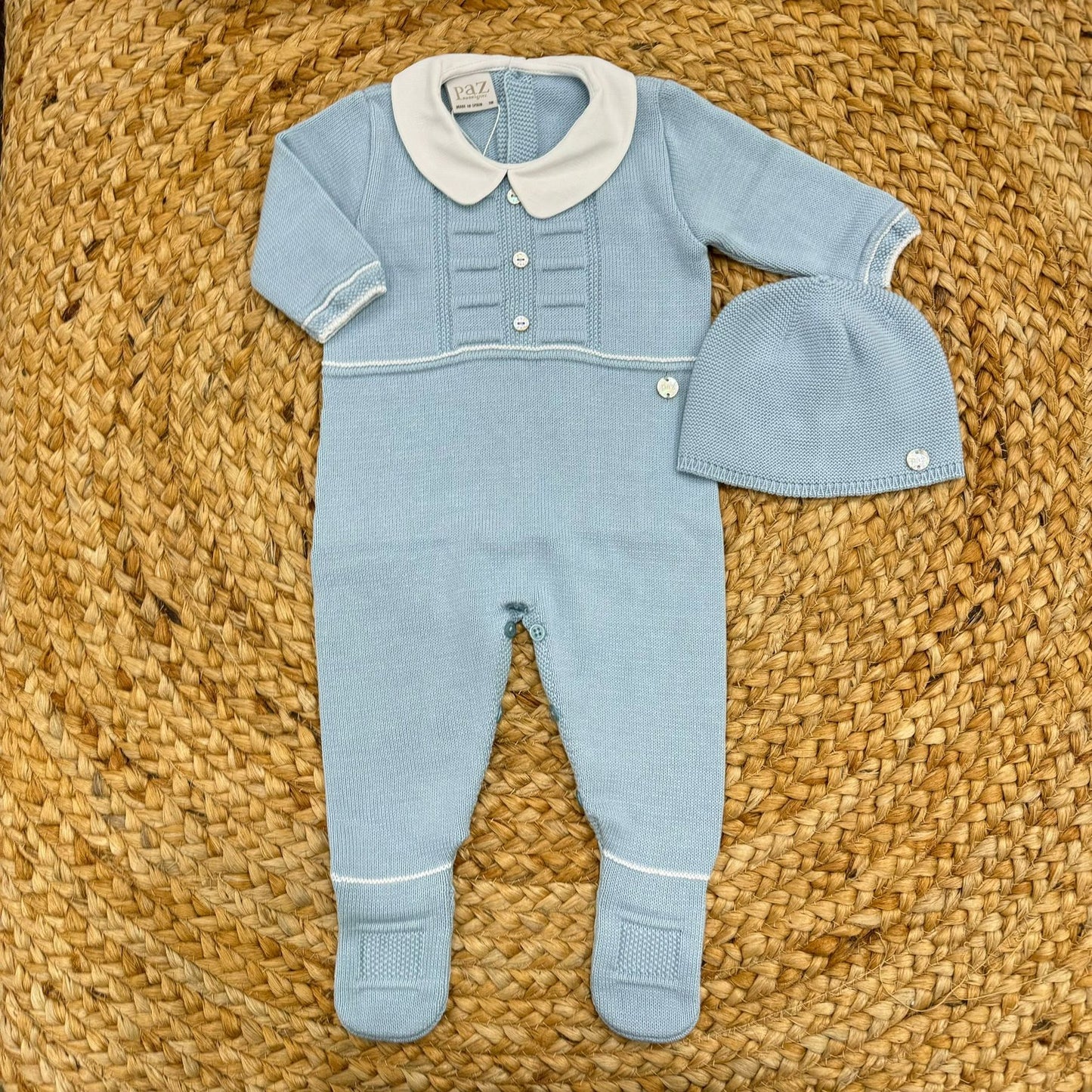Paz Rodrìguez Onesie with Wire Bonnet
