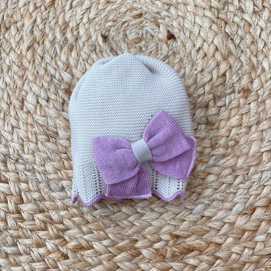 Primodì baby hat with bow