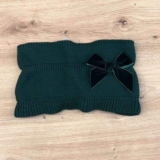 Condor Bow neck warmer in velvet