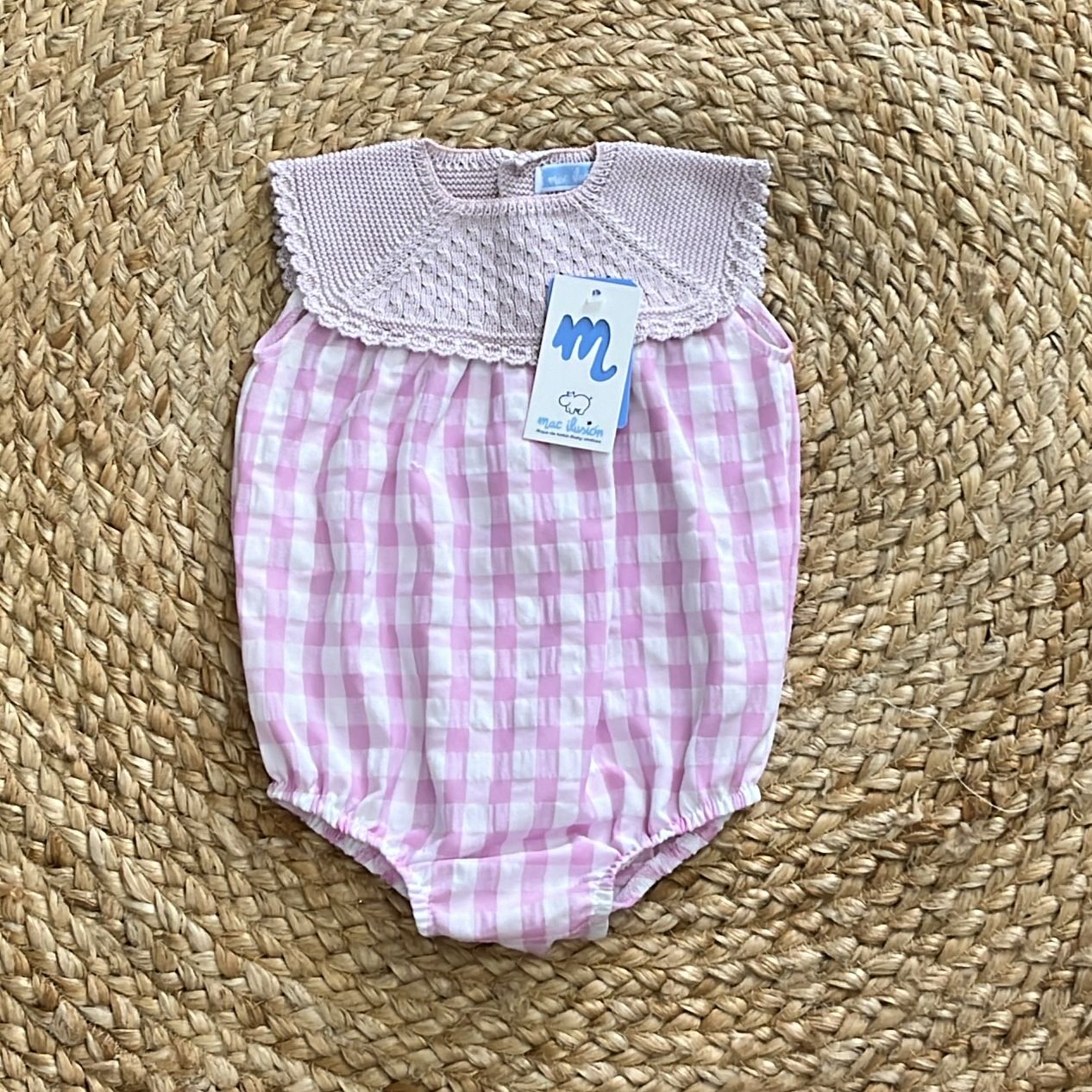 Mac Ilusion Checked Romper