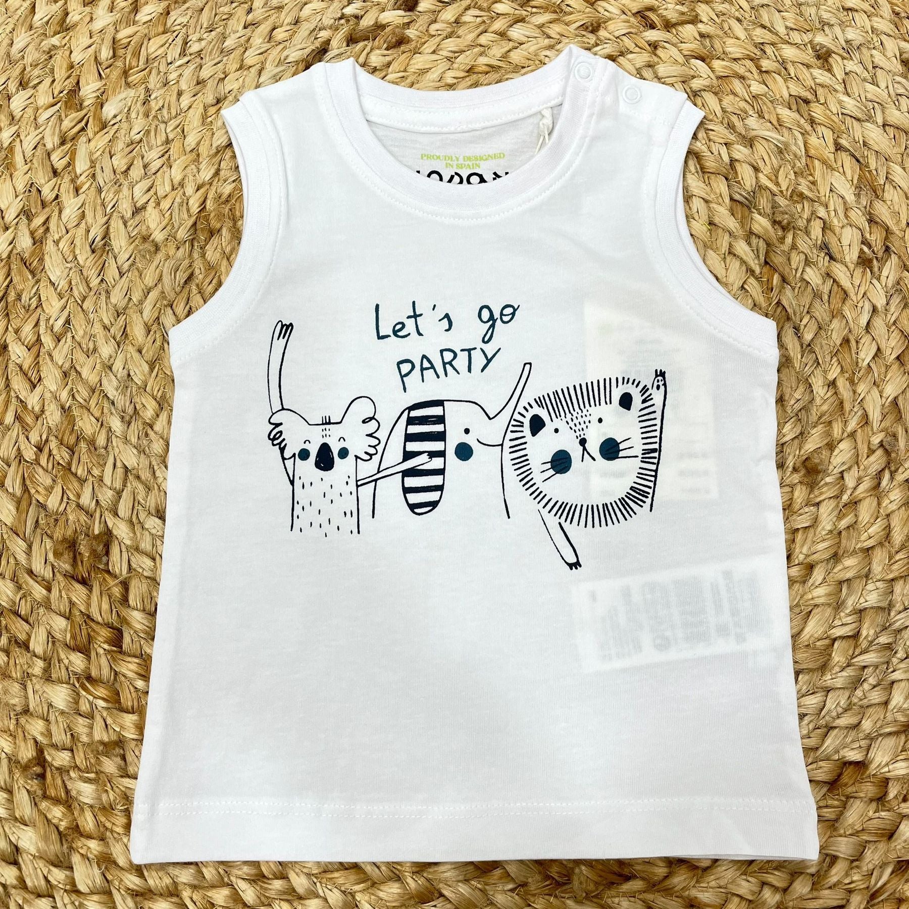 Losan Patterned Armhole T-Shirt