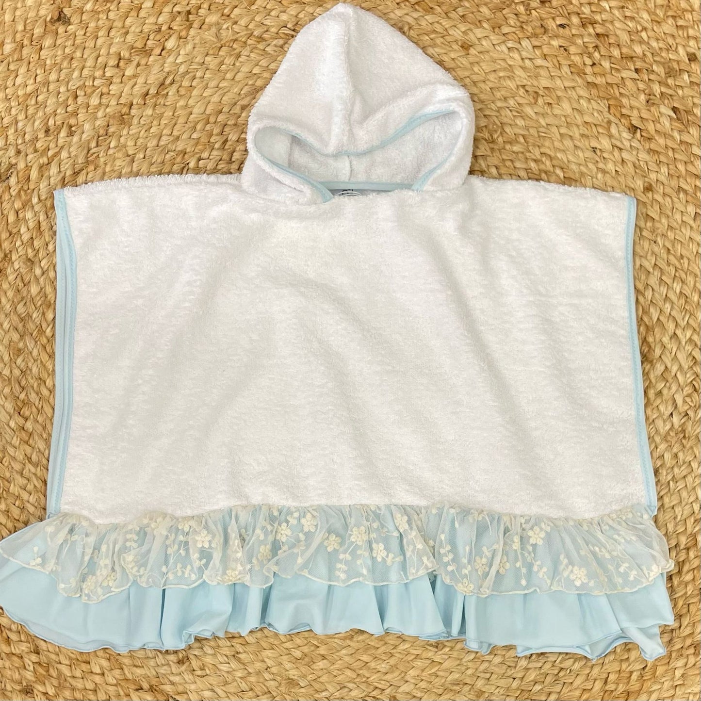 Nunù Beachwear Poncho Lolita Blue