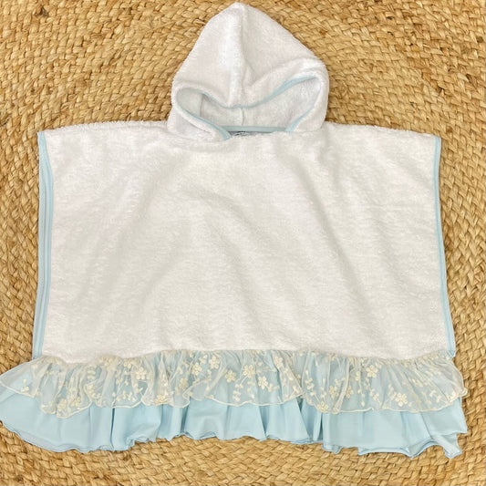 Nunù Beachwear Poncho Lolita Blue
