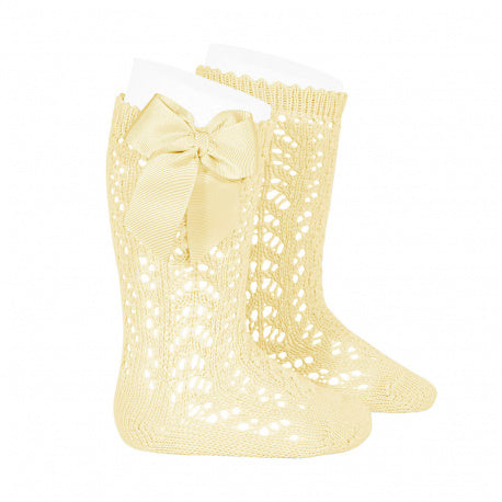 Condor Perforated Sock with bow