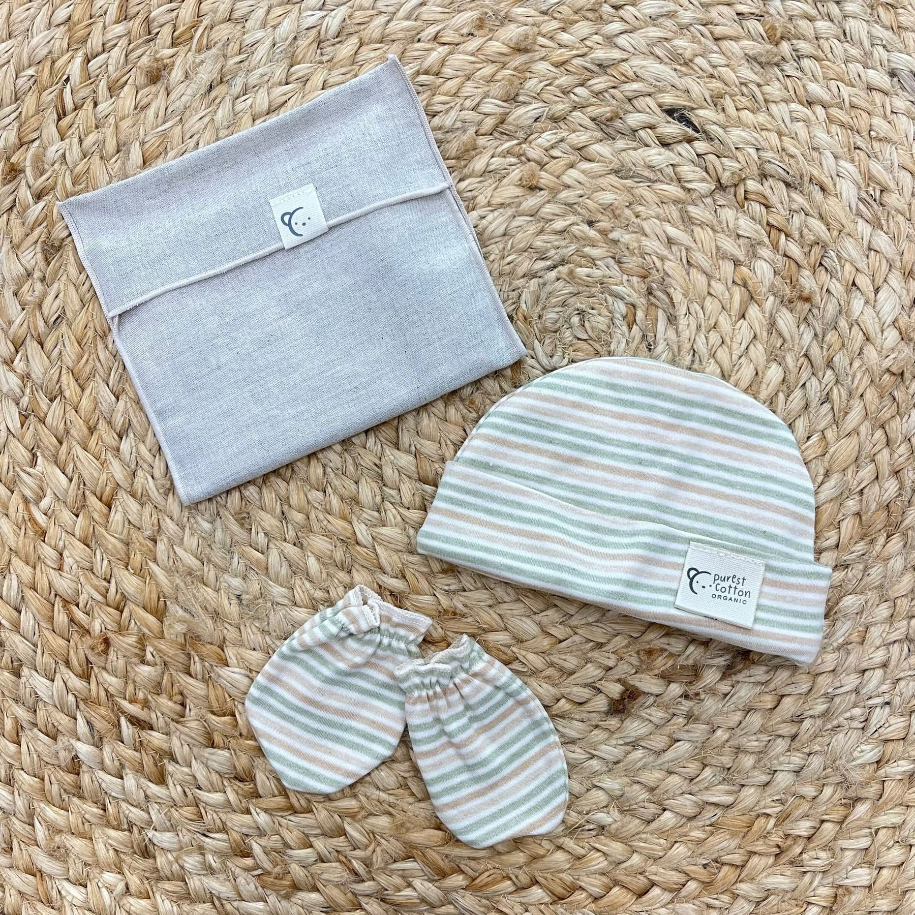 Calamaro Set Cappellino e Muffole Organico