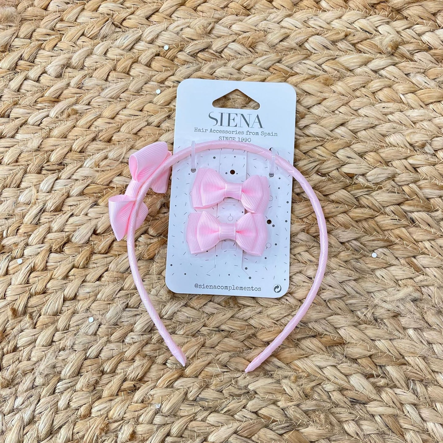 Siena Bow headband and clip set