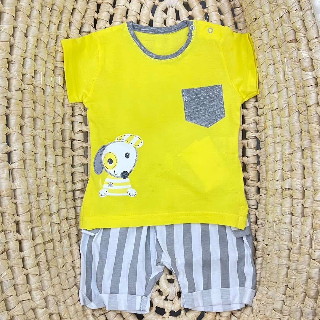 BabyVip T-shirt e pantaloncino A righe