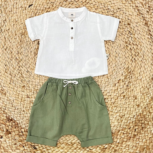 The Layette Shirt and shorts