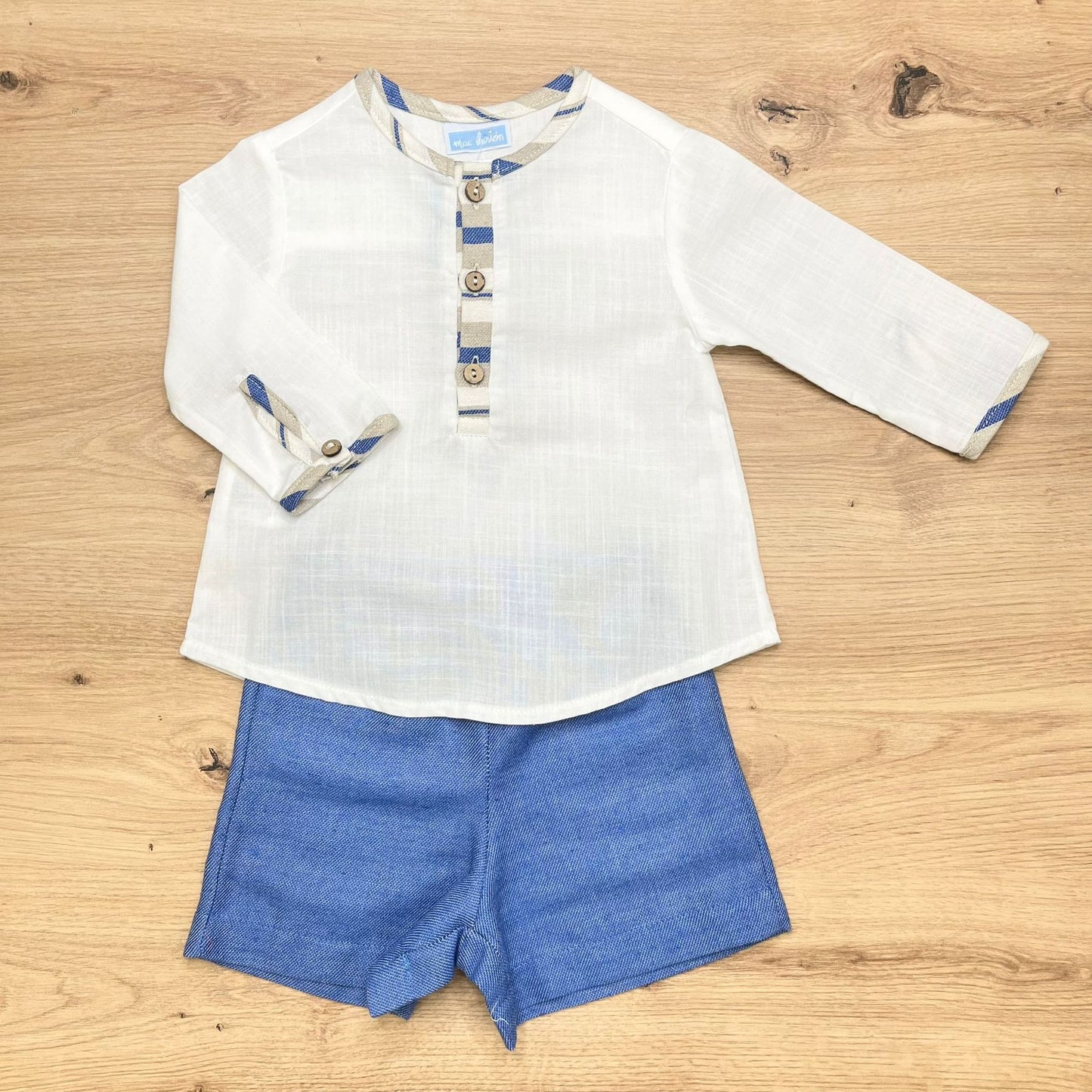 Mac Ilusion Striped shirt and shorts
