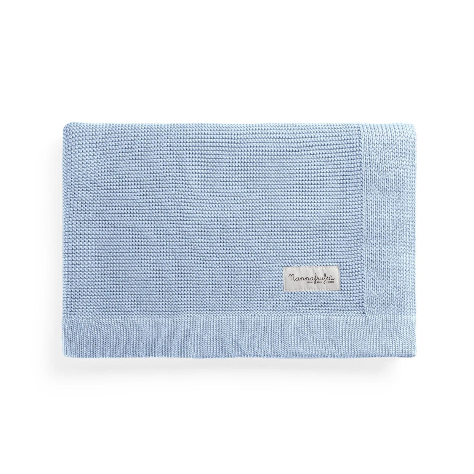 Nannafrufru Copertina Azzurra Bamboo e Cotone