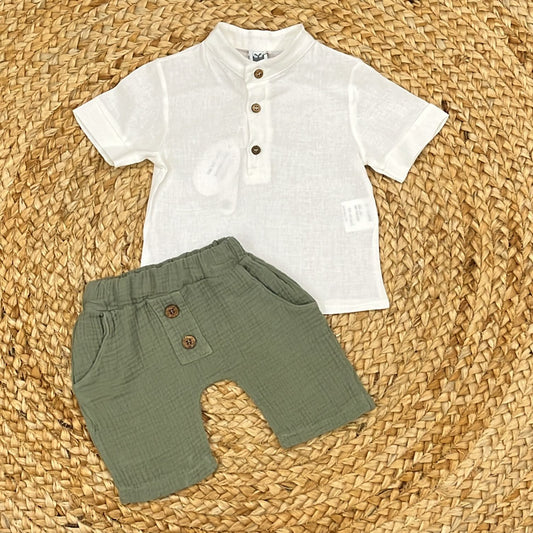 The Layette Shirt and shorts