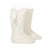 Condor Perforated Sock with bow