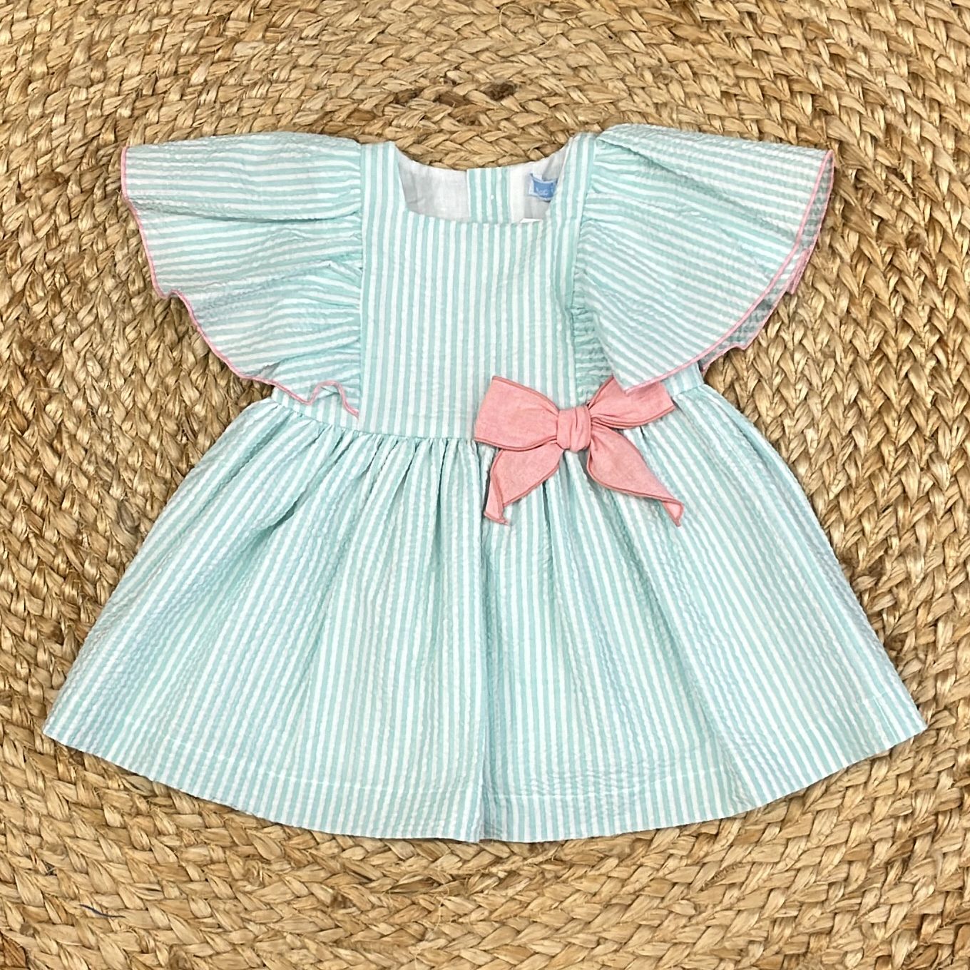 Mac Ilusion Striped dress with bow