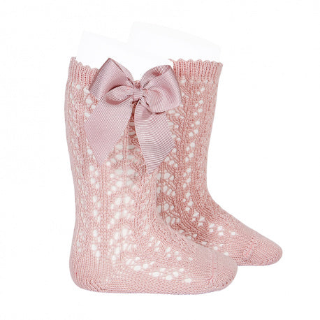 Condor Perforated Sock with bow