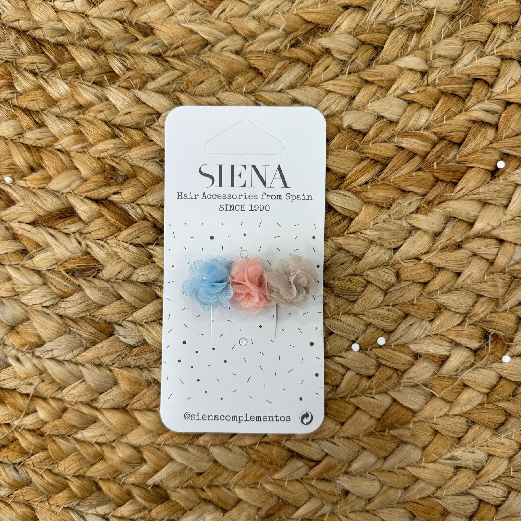 Siena Clip Flowers in organza