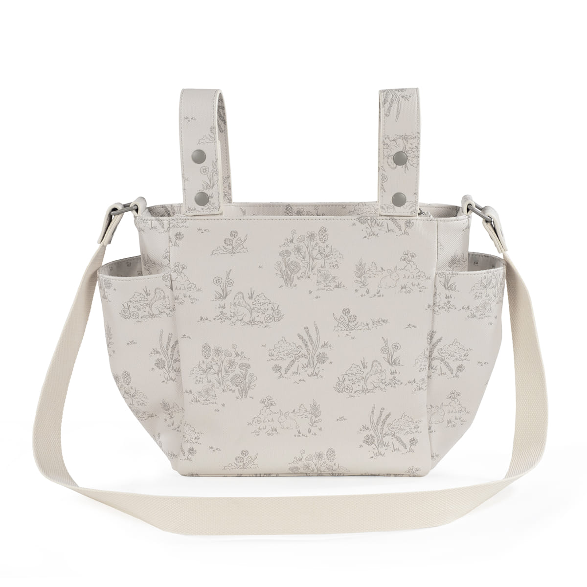 Pasito a Pasito Crossbody Bag Toile de jouy Cream