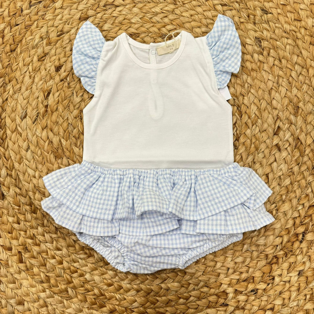 Baby Gi Body e coulotte in Vichy - Anima Kids