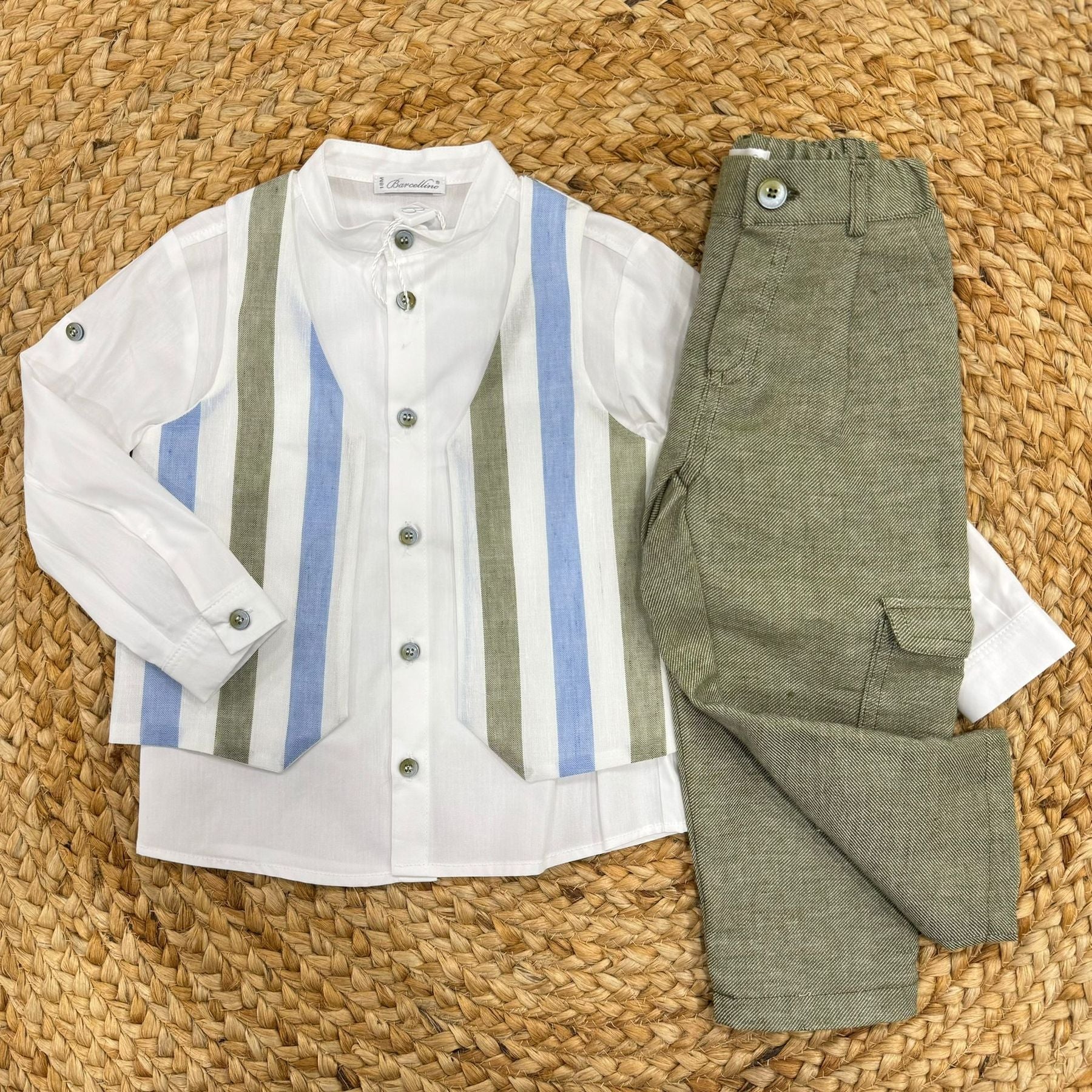 Barcellino Completino 3 pezzi A righe - Anima Kids