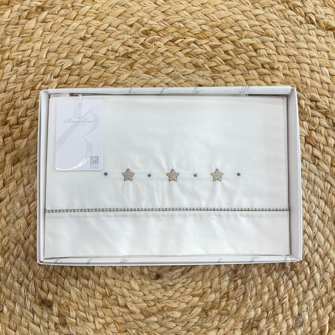 Barcellino Set Lenzuolino Stelline Per Passeggino - Anima Kids
