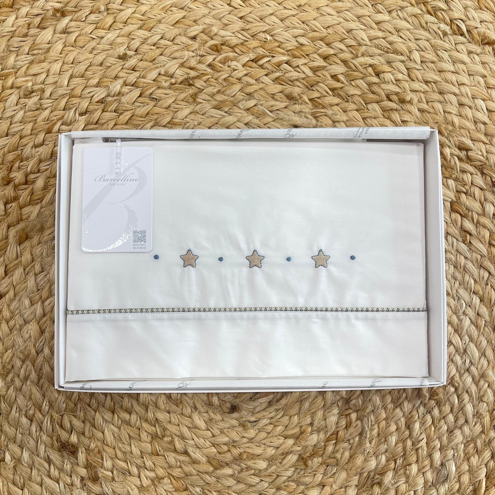 Barcellino Set Lenzuolino Stelline Per Passeggino - Anima Kids