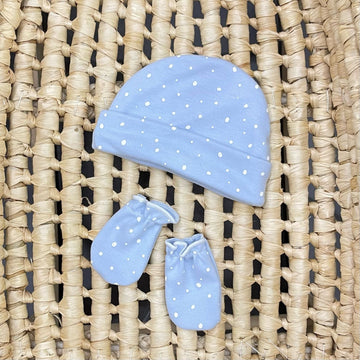 Calamaro Set Cappellino e Muffole Pois - Anima Kids