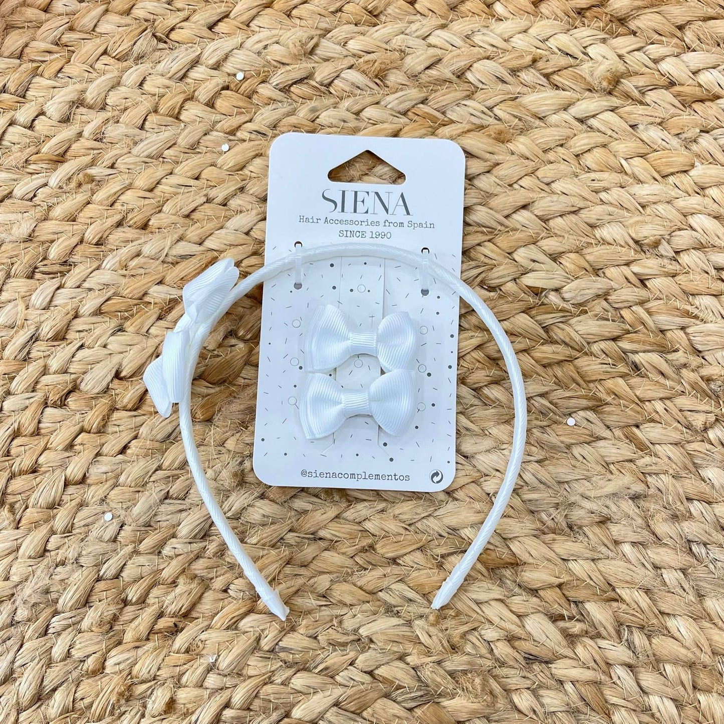 Siena Bow headband and clip set