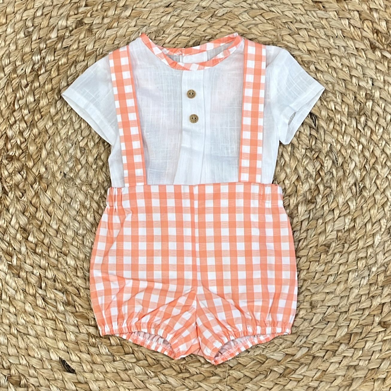 Del Sur Salopette e camicina A quadri - Anima Kids