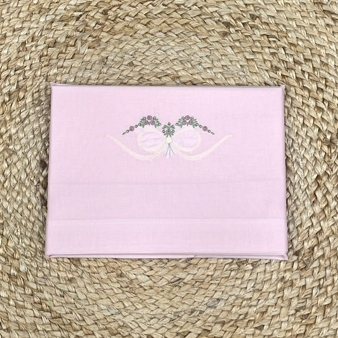 Dondolo Set Lenzuolino Con Ricamo Per Passeggino - Anima Kids