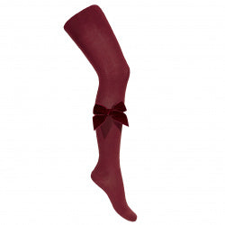 Condor Bow tights in velvet