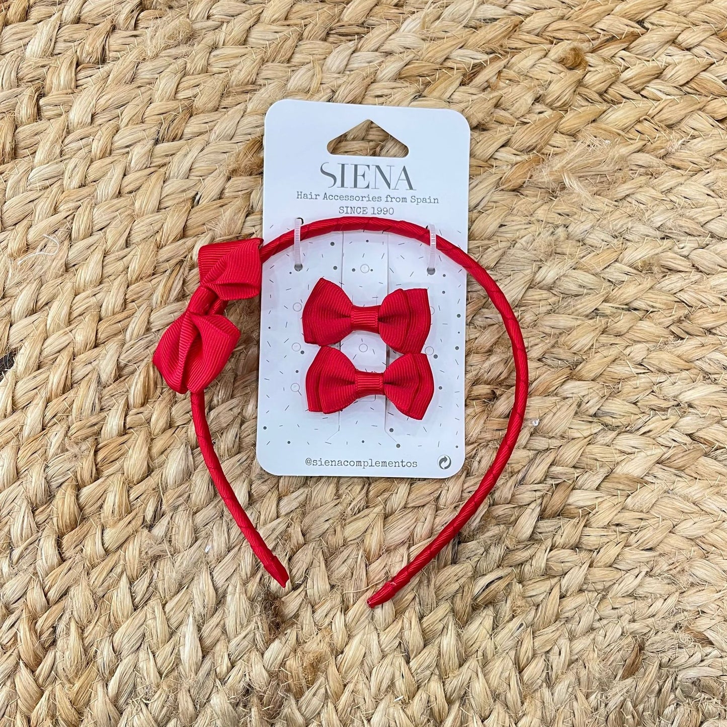 Siena Bow headband and clip set