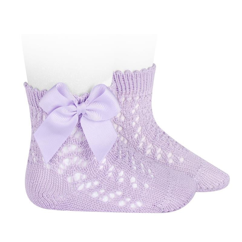 Condor Perforated Socks with bow
