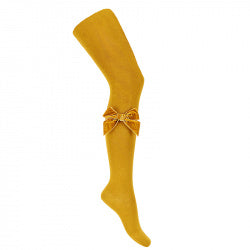 Condor Bow tights in velvet