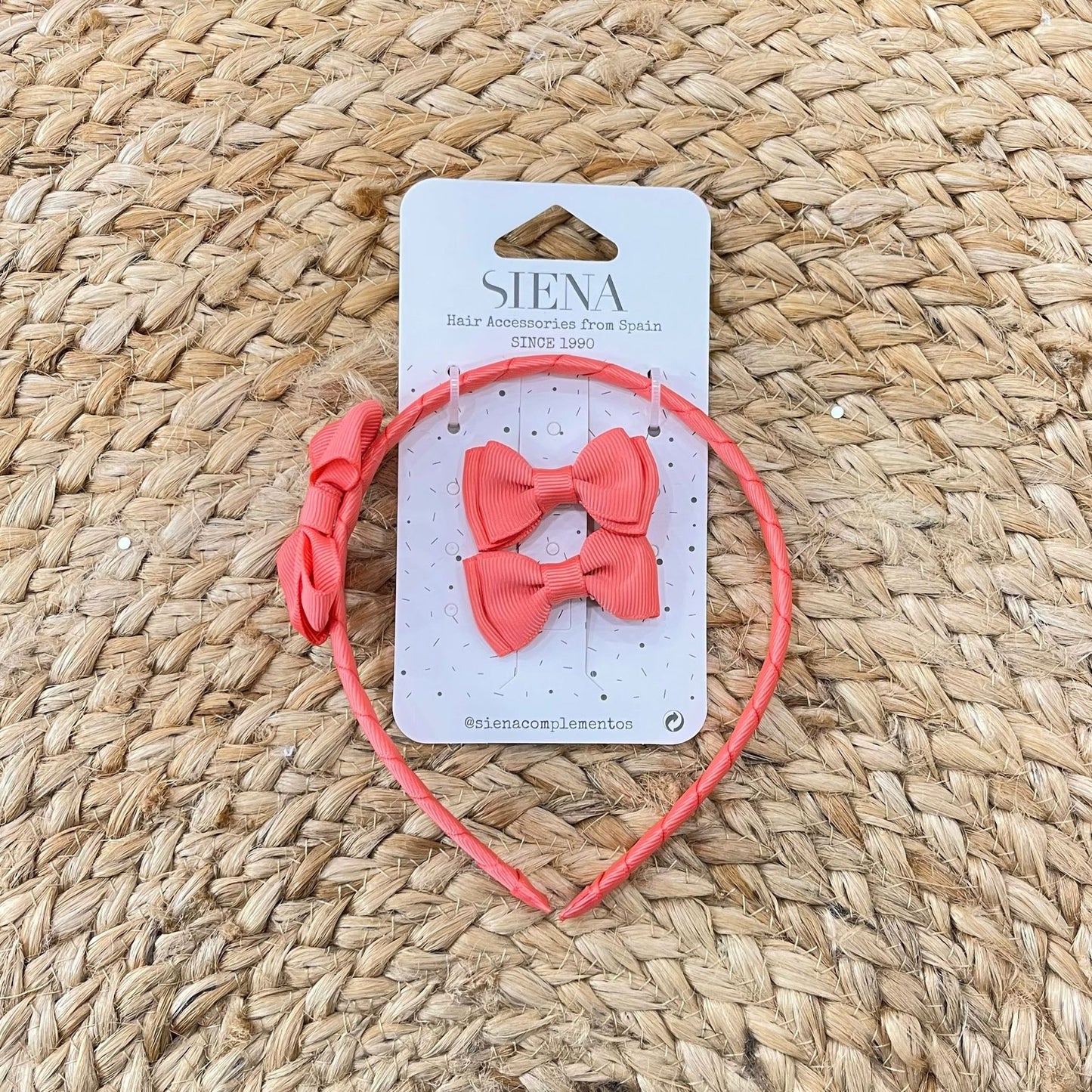 Siena Bow headband and clip set