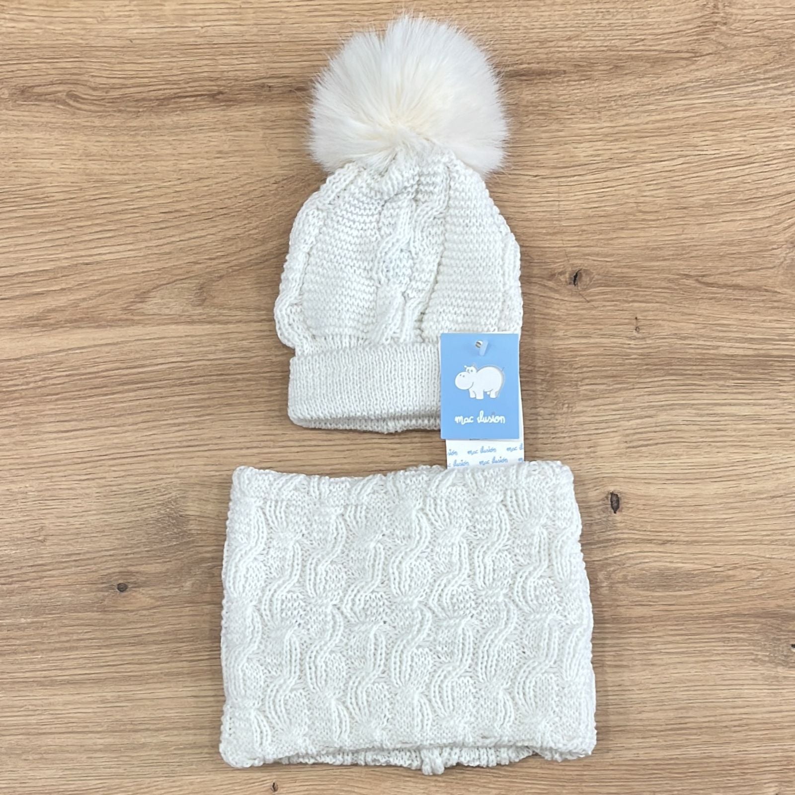 Mac Ilusion Cappellino e Scaldacollo PomPon - Anima Kids