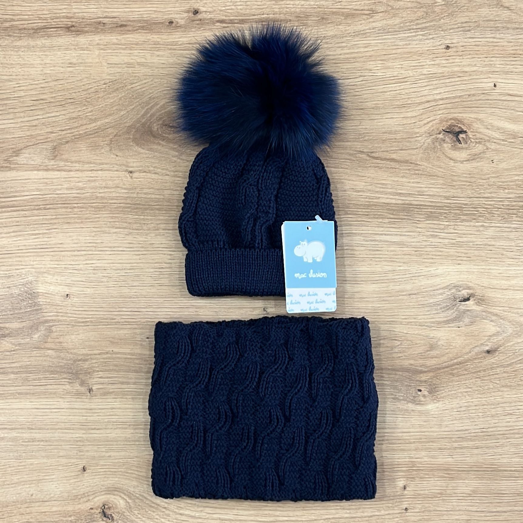 Mac Ilusion Cappellino e Scaldacollo PomPon - Anima Kids