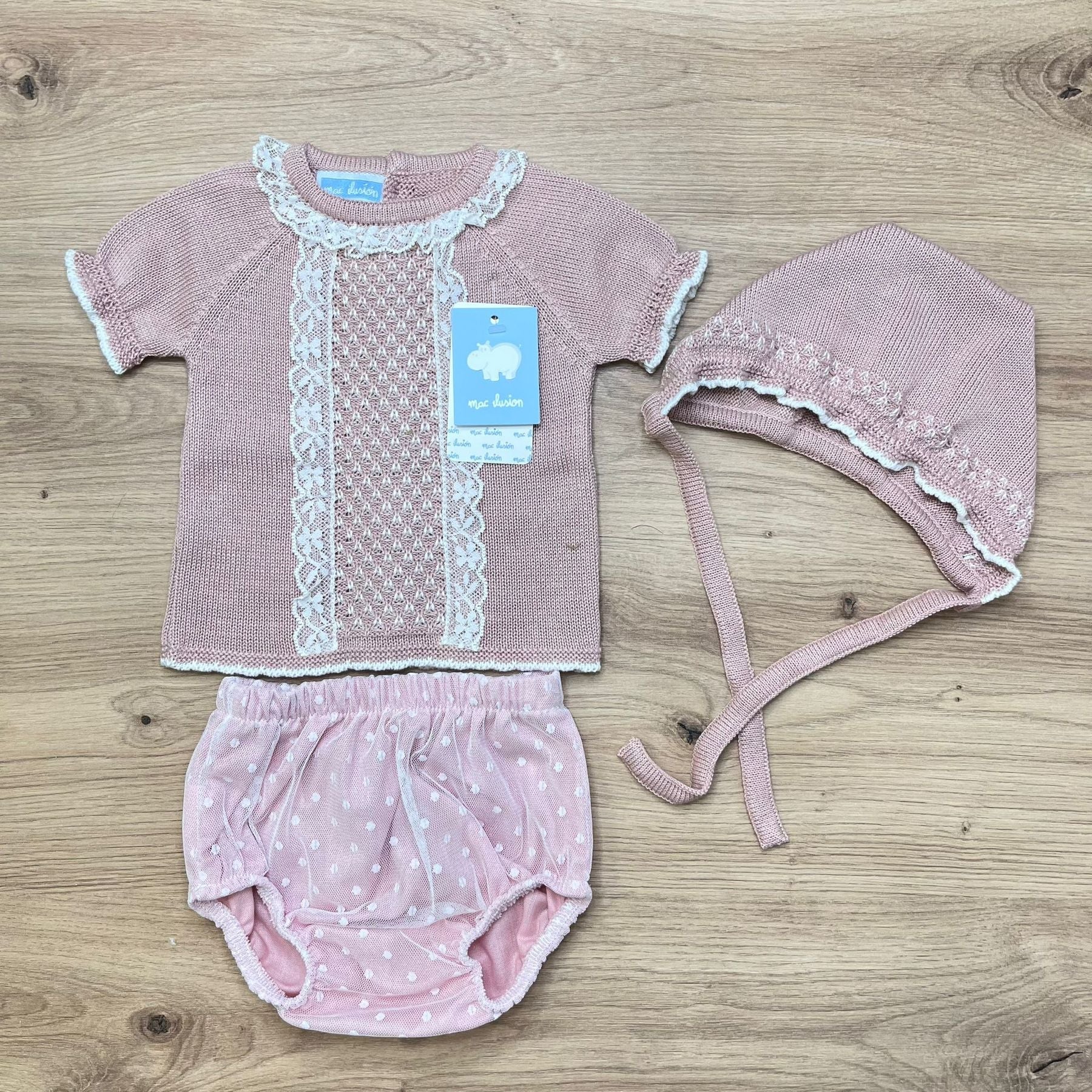 Mac Ilusion Set Magliettina con coulotte e cuffia Con Ricamo - Anima Kids